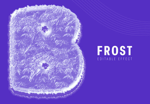 Ice Frozen Text Effect