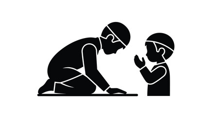 Woman in Silent Ramadan Prayer Reading Quran