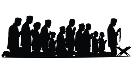 Ramadan Emblem Silhouette for Greeting Card