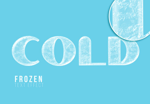 Ice Cold Text Effect