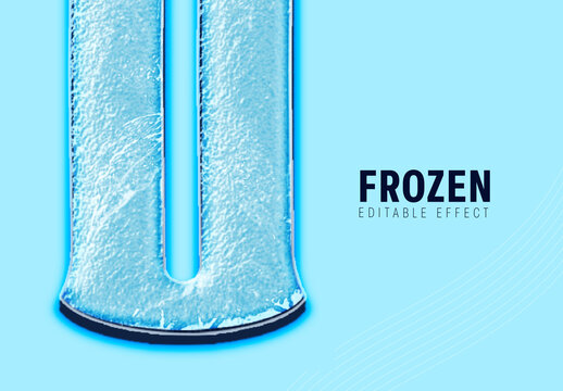 Ice Frozen Cold Text Effect