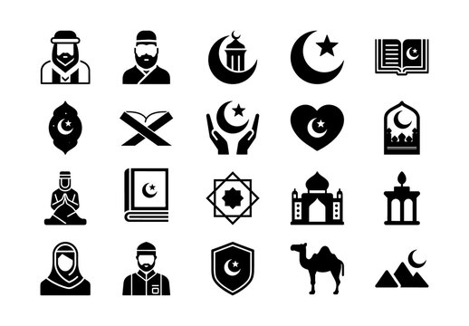 Islam Icons Set