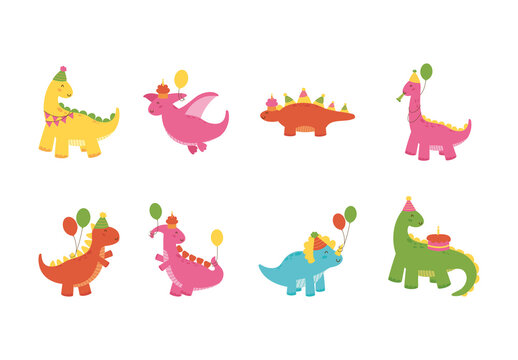 Birthday Dinosaurs Design Set