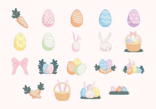 Easter Illustration Design Set