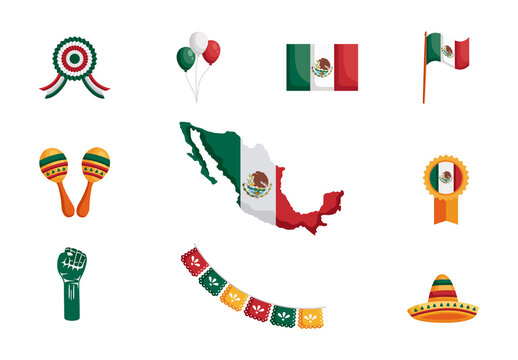 Independencia De Mexico Design Set