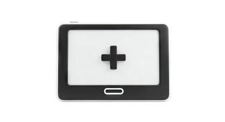 Fototapeta premium Tablet with Plus and Minus Icons