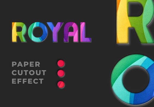 Paper Cutout Text Effect