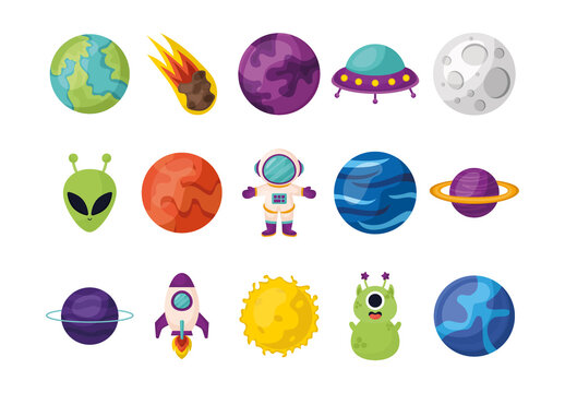 Space Illustration Set