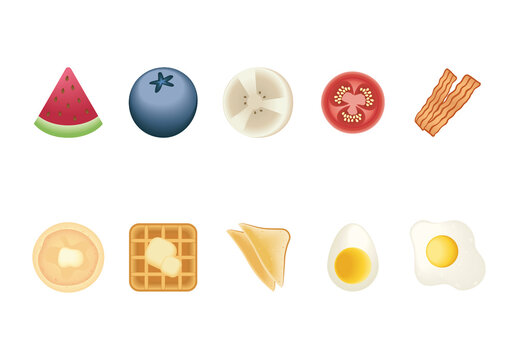 Breakfast Illustration Set
