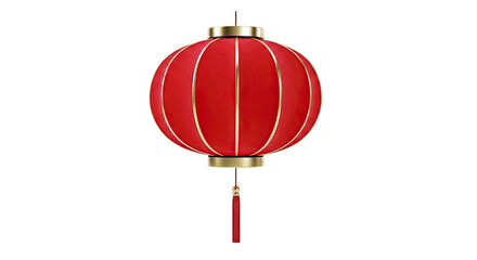 Obraz premium Red and Gold Chinese Lantern with Tassel