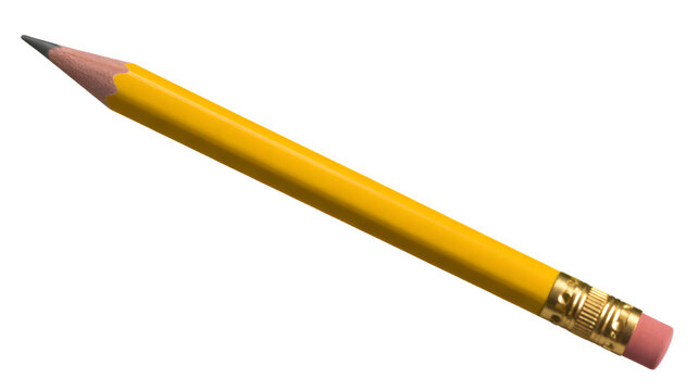A close up of a standard yellow no 2 pencil