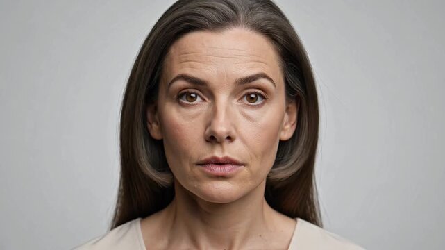 portrait of an aging woman