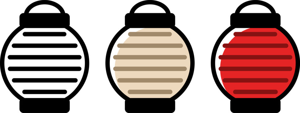 ちょうちんのアイコン。（Lantern icon.）

