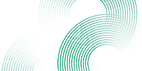 Green white abstract background overlap layer on bright space with circles effect decoration. Modern banner design vector illustration eps10