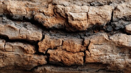 Fototapeta premium Textured Close-Up of Natural Weathered Wood with Cracks and Lines