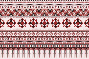 Vintage Native Southwest Abstract Geometric Ethnic Pattern.