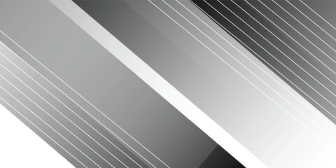 White and Black geometric abstract background with diagonal stripes and shadows. Elegant geometric. Modern graphic design.