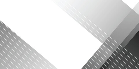 White and Black geometric abstract background with diagonal stripes and shadows. Elegant geometric. Modern graphic design.