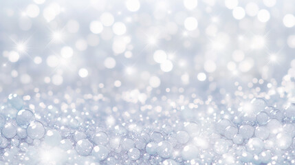 コスメやファッション、ウェディングや誕生日イメージ　キラキラ輝く青い光のボケとラメのテクスチャ背景