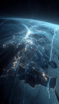 leaked information traveling through bright digital web of connections symbolizing rapid global data exposure