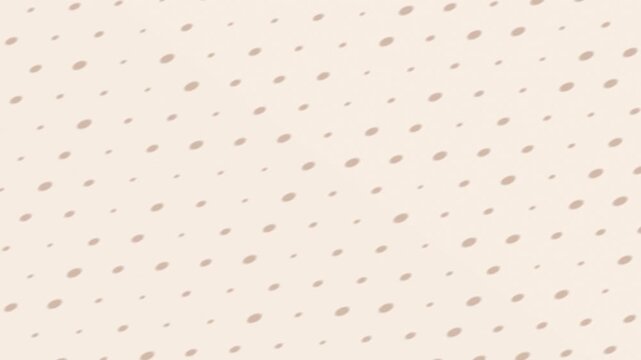 Beige background with randomly spaced brown circles creating a polka dot pattern