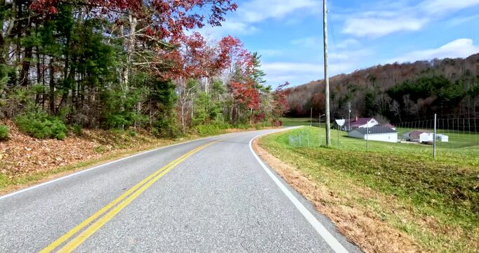 Beautiful Virginia countryside in Fall