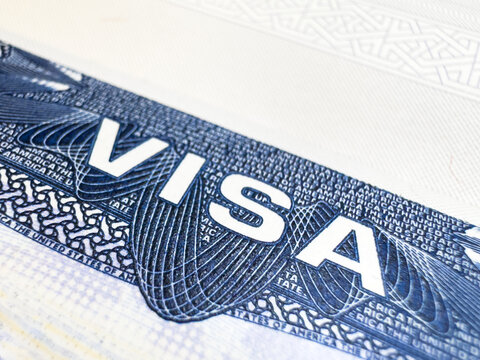 New entry rules, Trump tariffs, US entry ban, work visas to America, US against immigrants, police ICE, hatred of immigrants. US visa, Visa in passport, fee for US visa airport, customs, checkpoint, i