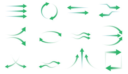 Healthy Air Flow Direction Arrows for Fresh Ventilation and Clean Air Purifier Icons,Vector Set of Air Stream Motion Signs for Sustainable HVAC and Healthy Ventilation Systems