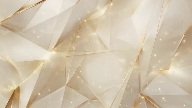 A shimmering, abstract background with geometric shapes and soft golden hues, ideal for modern designs.