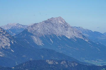 Obraz premium Grimming Peak Seen from Planai, Styria, Austria
