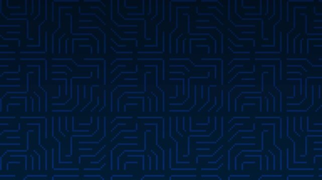 8-bit pixel art light blue fingerprint electric circuit cyberpunk digital background. looped animation 4k 30fps