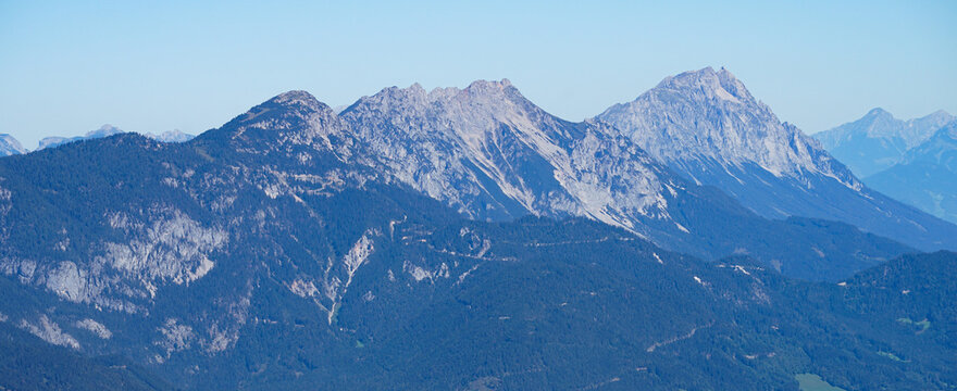 Scenic Alpine Landscape with View to Mount Grimming from Planai near Schladming