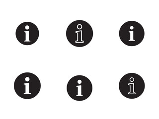 Info circle solid icon vector