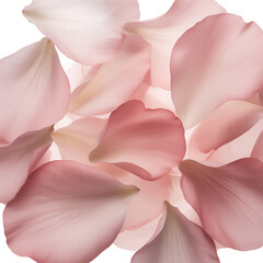 Delicate pink orchid petals softly arranged in natural light