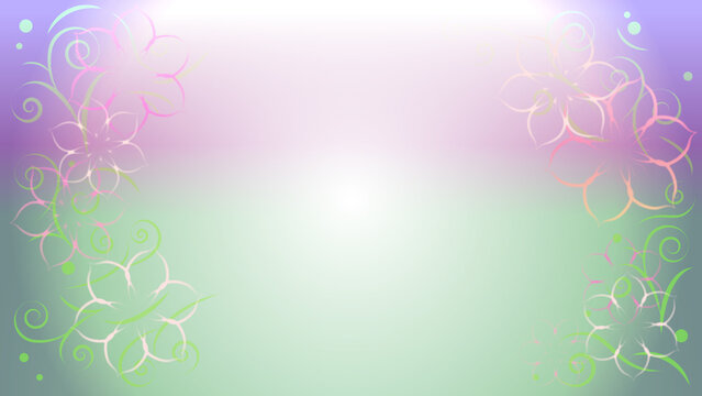 動画背景光と花びらの背景素材・フローライト