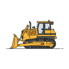 Obraz premium Yellow Bulldozer