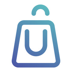 shopping bag icon for illustration