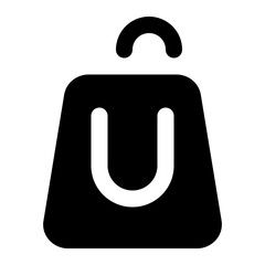shopping bag icon for illustration
