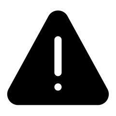 warning icon for illustration