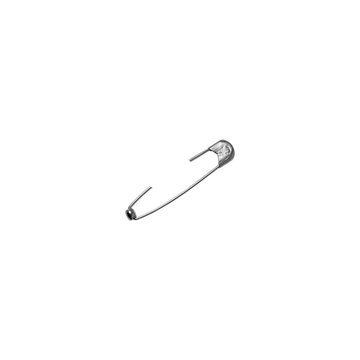 Silver Safety Pin in French Style