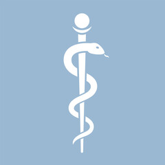 Medical snake vector icon