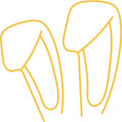 Easter Bunny Ears Illustration