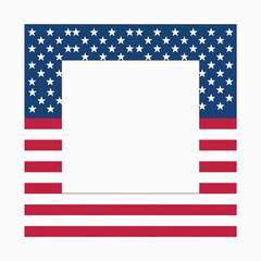 Obraz premium American Flag Frame Design