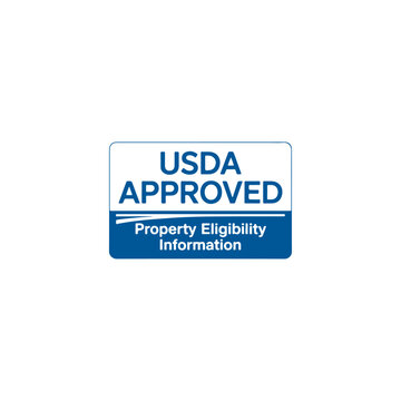 USDA approved property eligibility information logo for official use