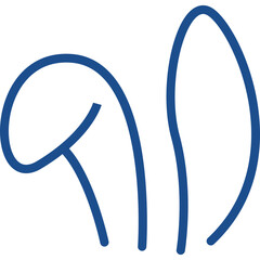 Easter Bunny Ears Illustration