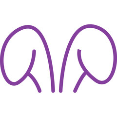 Easter Bunny Ears Illustration