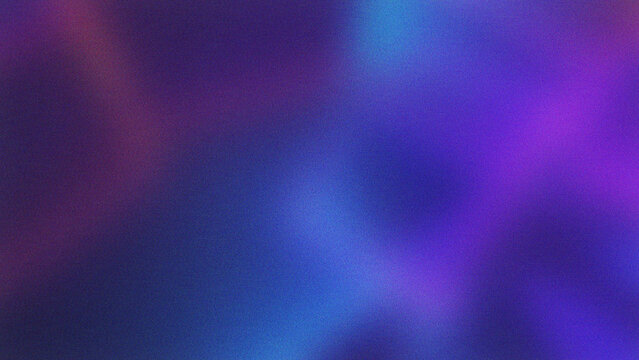 Glowing neon blue and purple grainy background with abstract noise texture, modern poster, header, cover, wallpaper and banner backdrop design