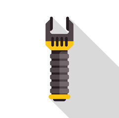Fototapeta premium Hilt of a future energy sword, flat vector illustration