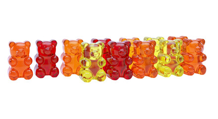 Gummy Bears in Assorted Colors
