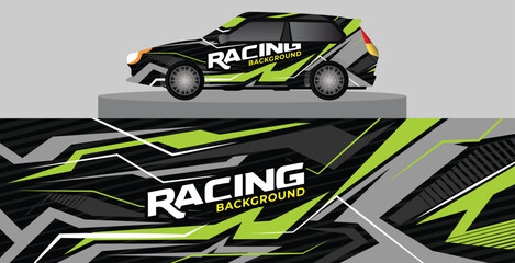abstract car decal wrap design,  modern car wrap, car livery design, racing wrap design
